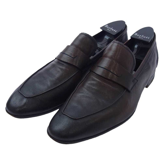 Berluti ベルルッティ ANDY アンディ レザー ローファー ブラウン系 7【中古】