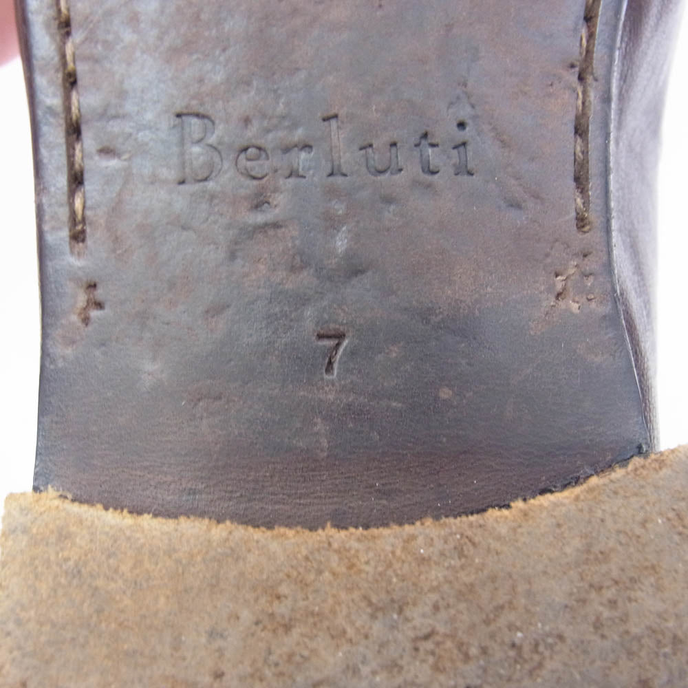 Berluti ベルルッティ ANDY アンディ レザー ローファー ブラウン系 7【中古】