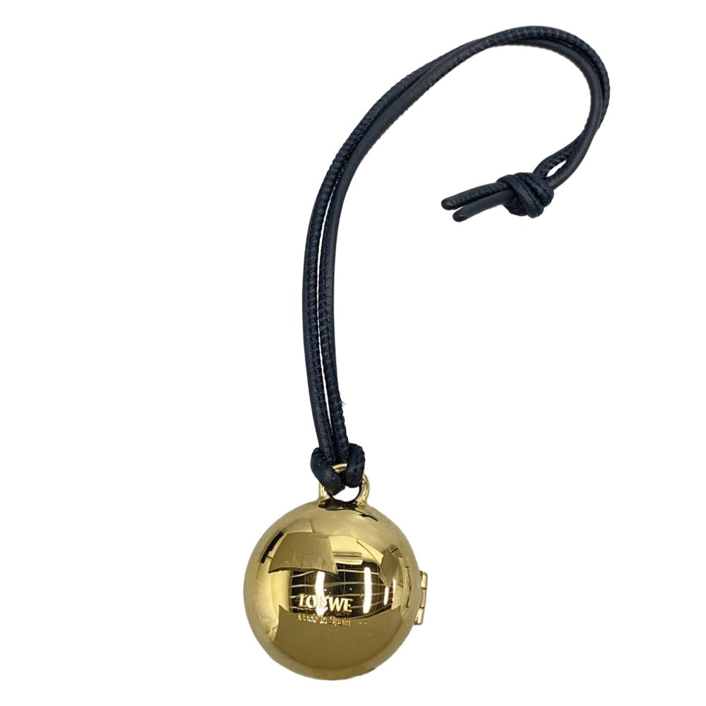 LOEWE ロエベ ペブル ロケット ミラー チャーム ゴールド系【中古】