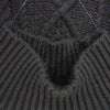 FEAR OF GOD フィアオブゴッド Cable Knit タートル ネック ケーブル ローゲージ ニット チャコール系 L【中古】