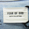 FEAR OF GOD フィアオブゴッド 6H19-2010 Denim SHORT SLEEVE デニム ショートスリーブ 半袖 シャツ ジャケット ライトブルー系 M【中古】