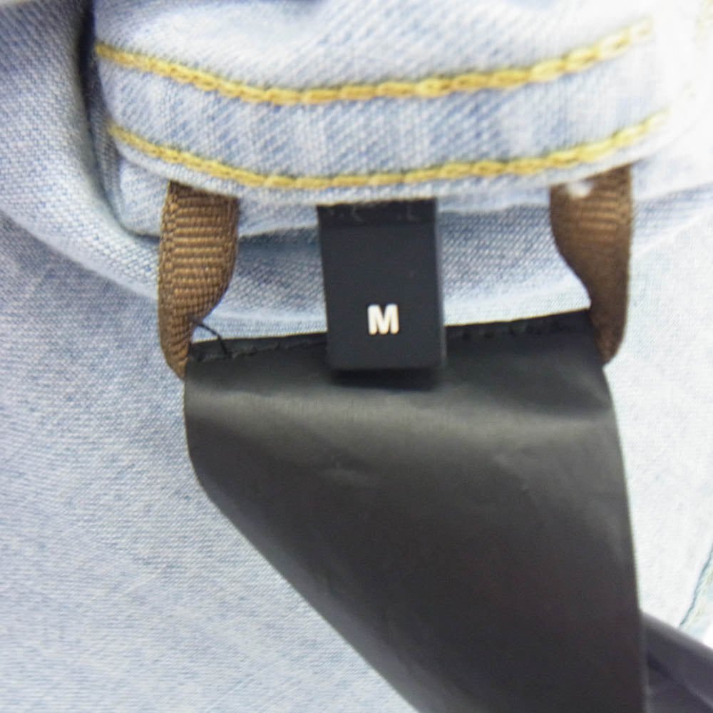 FEAR OF GOD フィアオブゴッド 6H19-2010 Denim SHORT SLEEVE デニム ショートスリーブ 半袖 シャツ ジャケット ライトブルー系 M【中古】