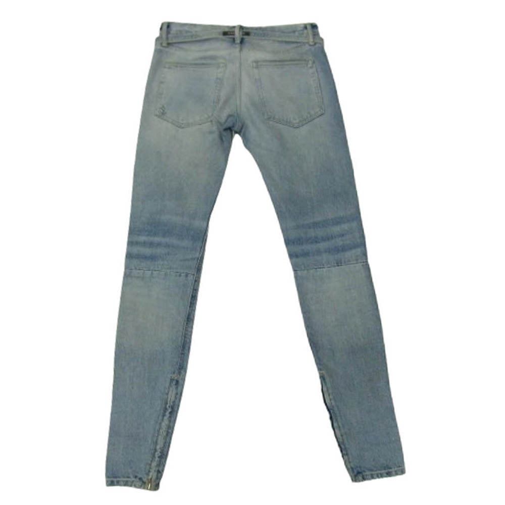 FEAR OF GOD フィアオブゴッド C000-5006-5-3 Sixth Collection Denim Jean 6thコレクション ドローコード ダメージ加工 リラックス デニムパンツ ジーンズ インディゴブルー系 30【中古】