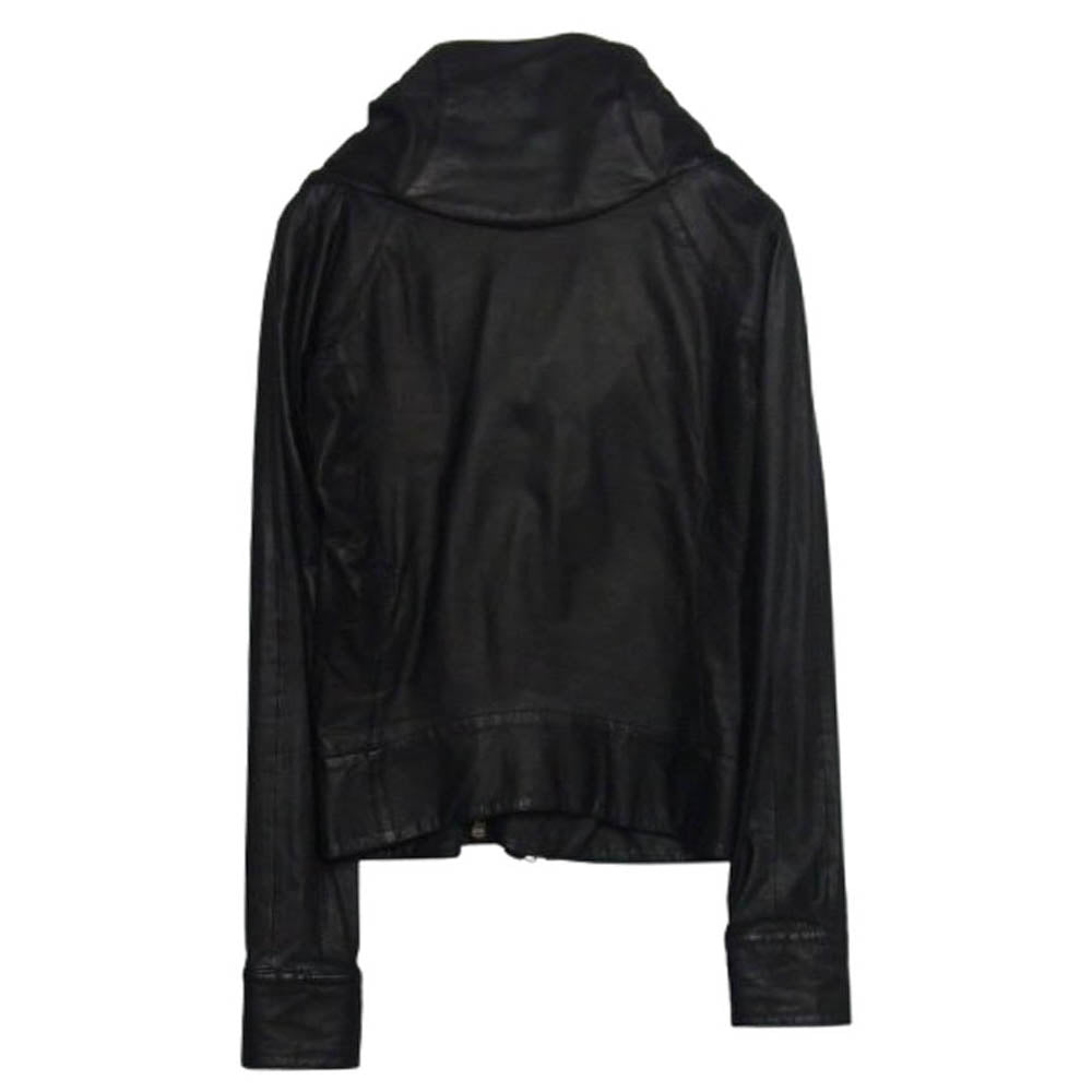 ルグランブルー deer skin 鹿革 ディア スキン レザー ジャケット ブラック系【中古】