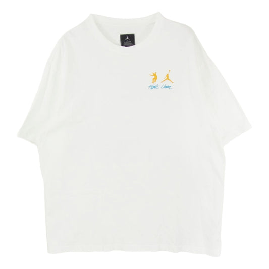 NIKE ナイキ DM2843-100 × UNION JORDAN BRAND FUTURE IS NOW SS USEDダメージ加工 ユニオン ジョーダン ブランド フューチャー イズ ナウ ショートスリーブ 半袖 Tシャツ ホワイト系 XL【中古】
