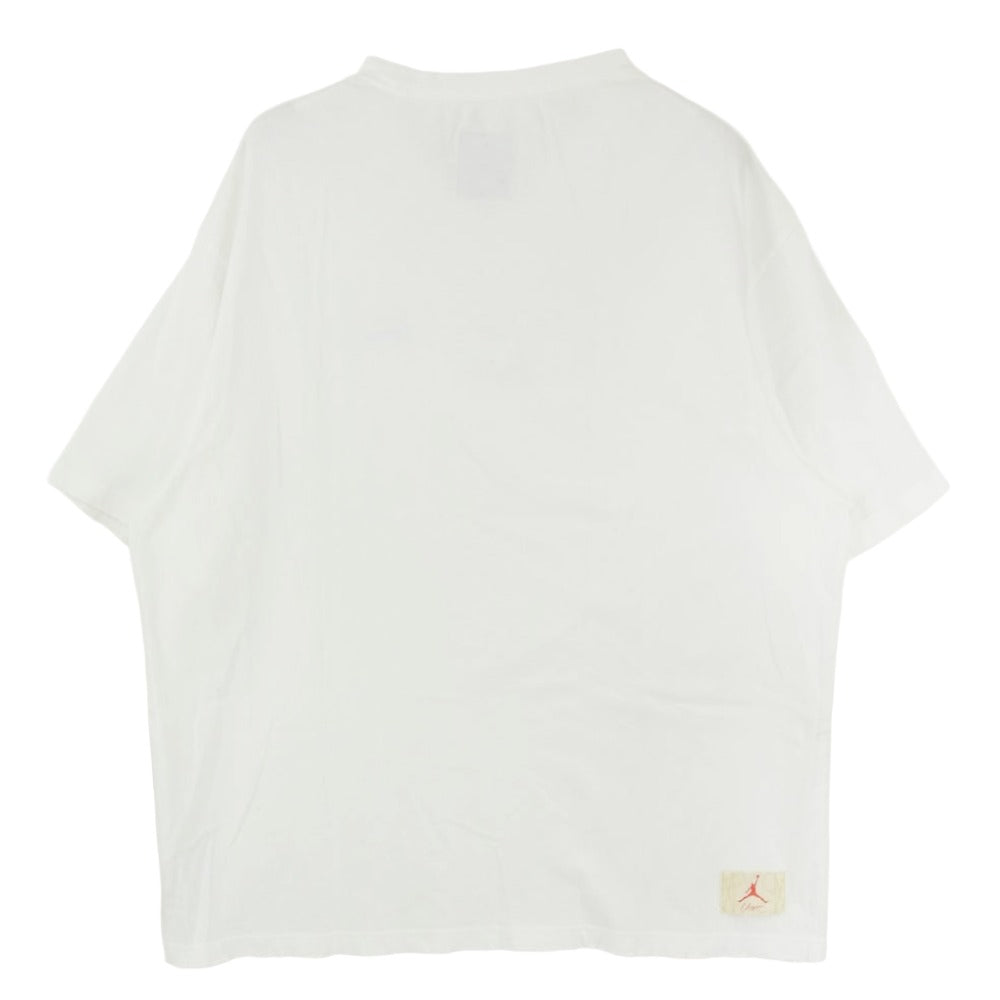 NIKE ナイキ DM2843-100 × UNION JORDAN BRAND FUTURE IS NOW SS USEDダメージ加工 ユニオン ジョーダン ブランド フューチャー イズ ナウ ショートスリーブ 半袖 Tシャツ ホワイト系 XL【中古】