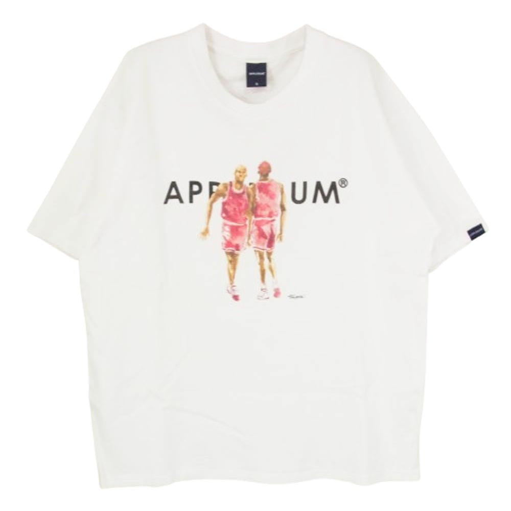 アップルバム tsuyoshi yamanaka マイケル・ジョーダン ロッドマン Unstoppable T-shirt ホワイト系 XL【中古】