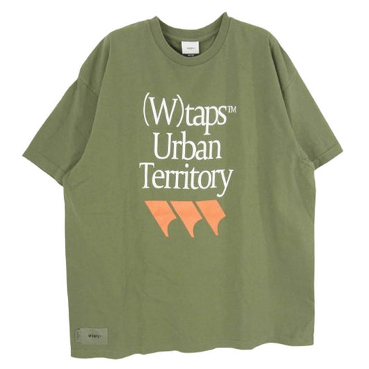 WTAPS ダブルタップス 23SS 231ATDT-STM04 SNEAK COLLECTION スネーク コレクション プリント 半袖 Tシャツ カーキ系 03【中古】