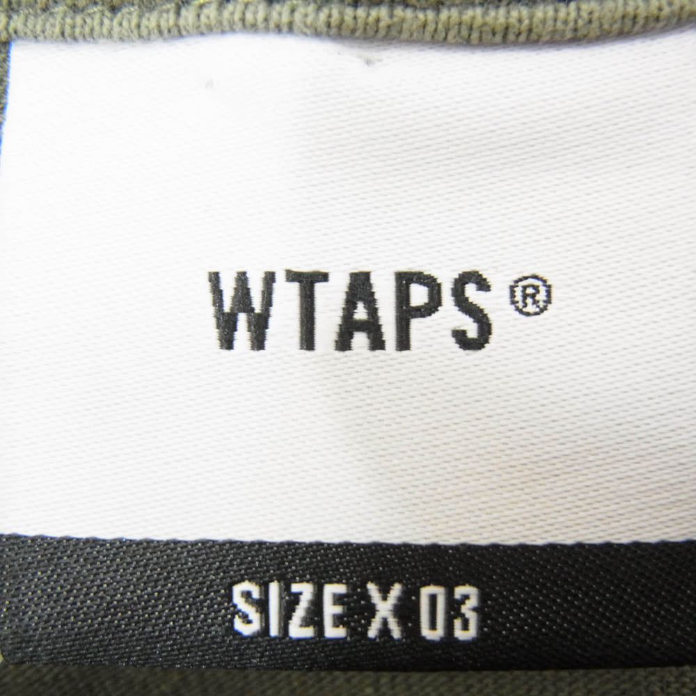 WTAPS ダブルタップス 23SS 231ATDT-STM04 SNEAK COLLECTION スネーク コレクション プリント 半袖 Tシャツ カーキ系 03【中古】