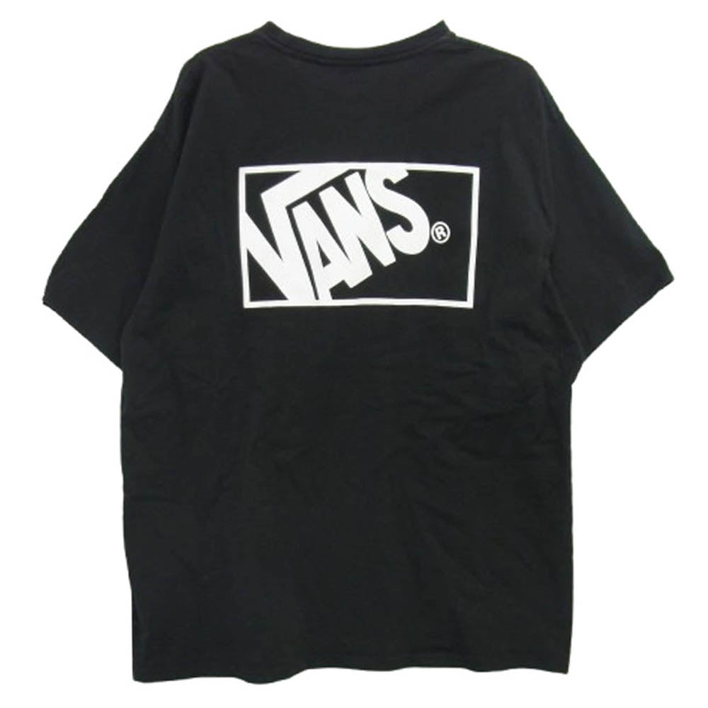 WTAPS ダブルタップス 22AW 222BWVND-CSM02S × VANS VAULT バンズ ロゴ バックプリント ポケット ショートスリーブ 半袖 Tシャツ ブラック系 X 03【中古】