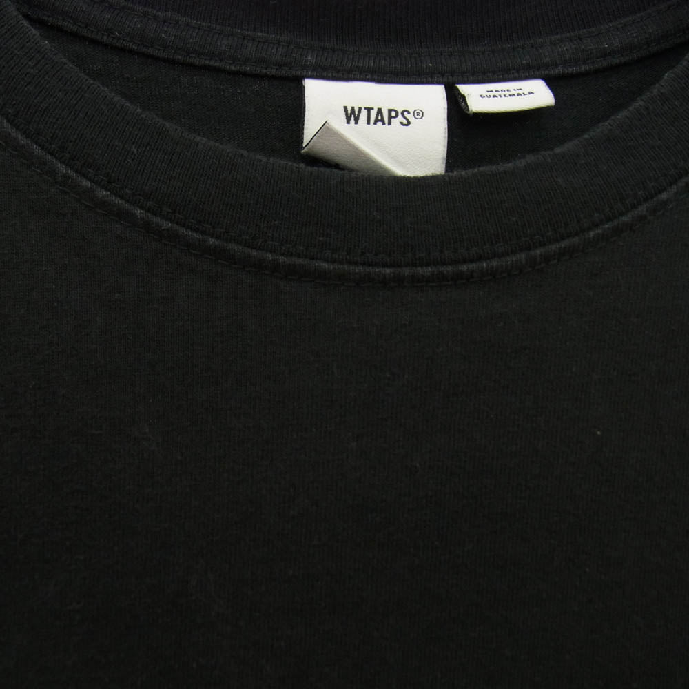 WTAPS ダブルタップス 22AW 222BWVND-CSM02S × VANS VAULT バンズ ロゴ バックプリント ポケット ショートスリーブ 半袖 Tシャツ ブラック系 X 03【中古】