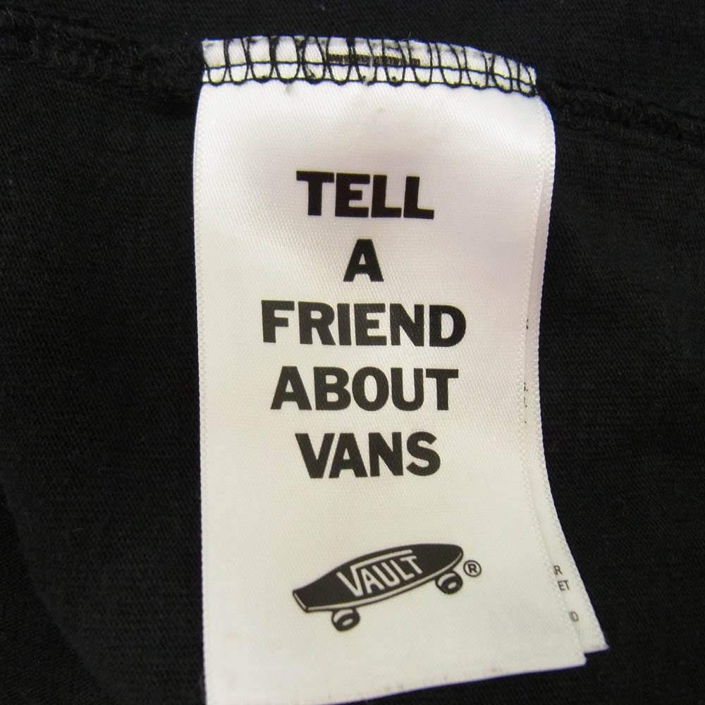 WTAPS ダブルタップス 22AW 222BWVND-CSM02S × VANS VAULT バンズ ロゴ バックプリント ポケット ショートスリーブ 半袖 Tシャツ ブラック系 X 03【中古】