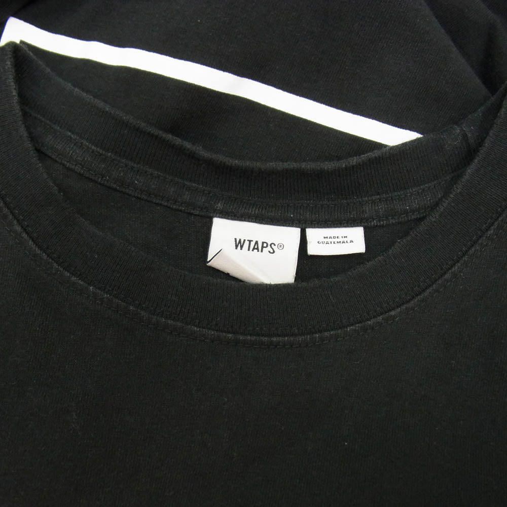 WTAPS ダブルタップス 22AW 222BWVND-CSM02S × VANS VAULT バンズ ロゴ バックプリント ポケット ショートスリーブ 半袖 Tシャツ ブラック系 X 03【中古】