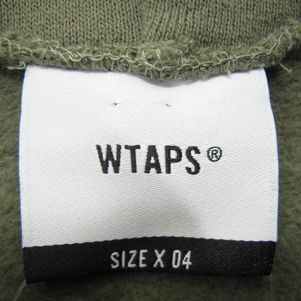 WTAPS ダブルタップス 21AW 212ATDT-HP02S VIBES SCREEN HOODED バイブス スクリーン フーデッド スウェット パーカー モスグリーン系 x 04【中古】