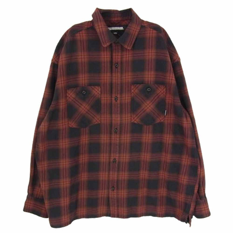 NEIGHBORHOOD ネイバーフッド 22AW 222ARNH-SHM01 ENL CHECK SH LS チェック ロングスリーブ 長袖 シャツ レッド系 L【中古】