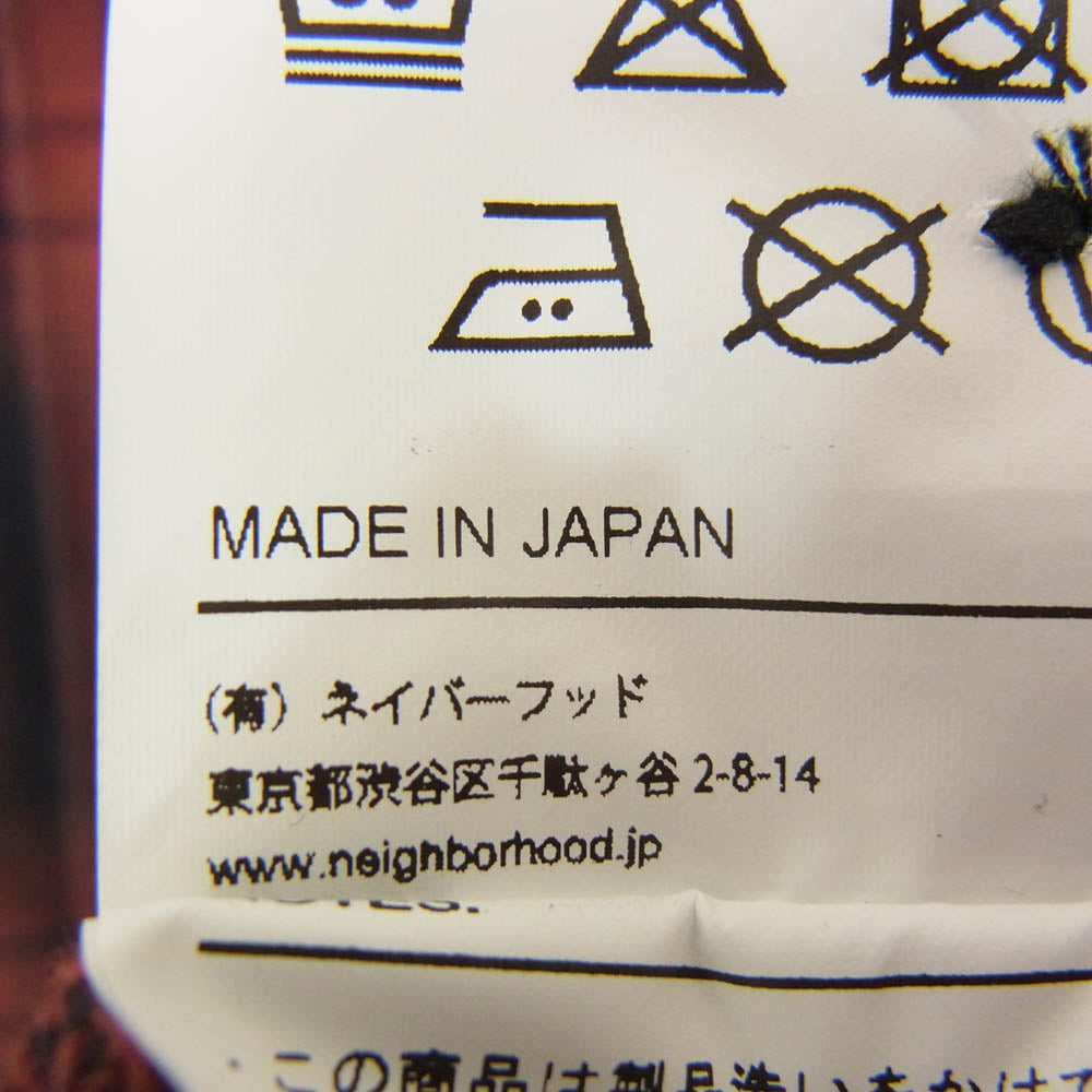 NEIGHBORHOOD ネイバーフッド 22AW 222ARNH-SHM01 ENL CHECK SH LS チェック ロングスリーブ 長袖 シャツ レッド系 L【中古】