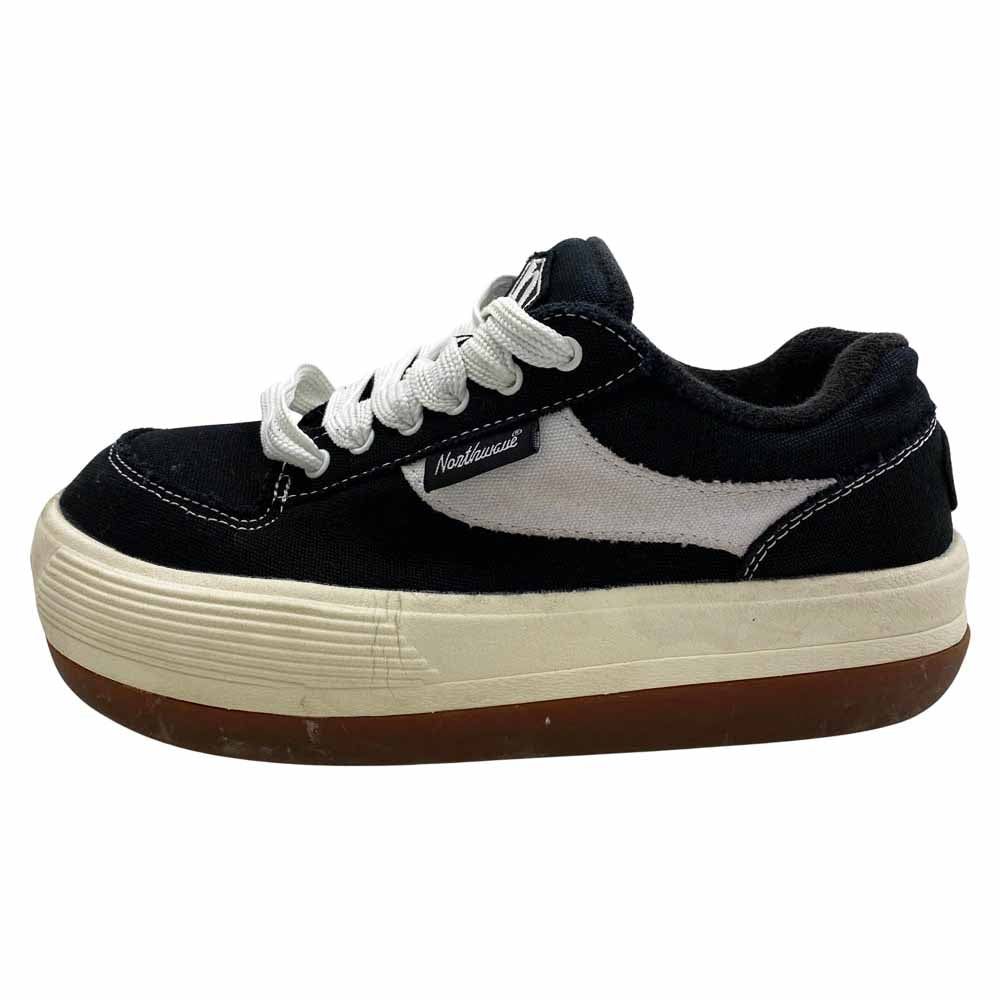ノースウェーブ ESPRESSO エスプレッソ 厚底 スニーカー ブラック系 41【中古】
