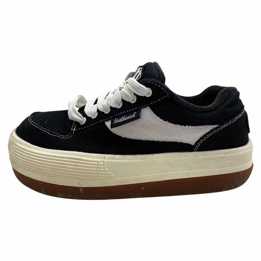 ノースウェーブ ESPRESSO エスプレッソ 厚底 スニーカー ブラック系 41【中古】