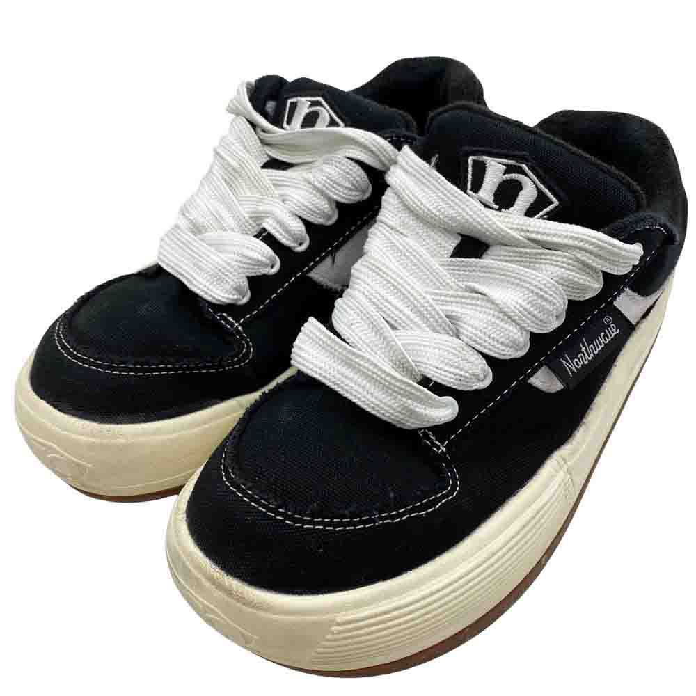 ノースウェーブ ESPRESSO エスプレッソ 厚底 スニーカー ブラック系 41【中古】