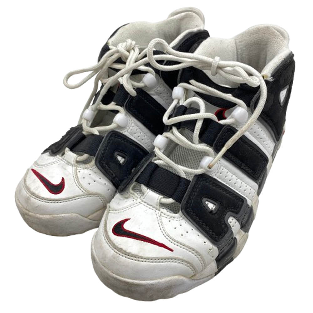 NIKE ナイキ 414962-105 AIR MORE UPTEMPO WHITE BLACK UNIVERSITY RED エア モア アップテンポ ハイカットスニーカー ブラック系 ホワイト系 26cm【中古】