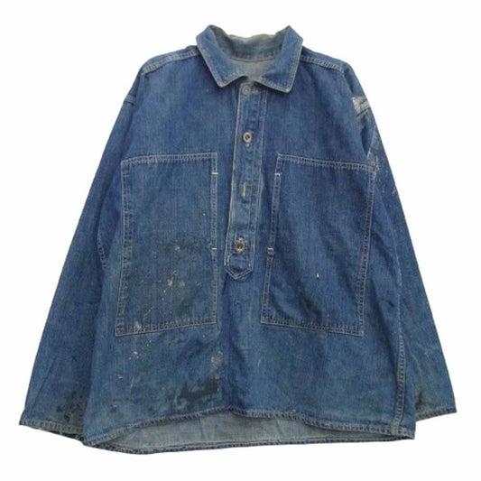 ヴィンテージ 30s M-35 U.S.ARMY DENIM PULLOVER JACKET インディゴブルー系【中古】