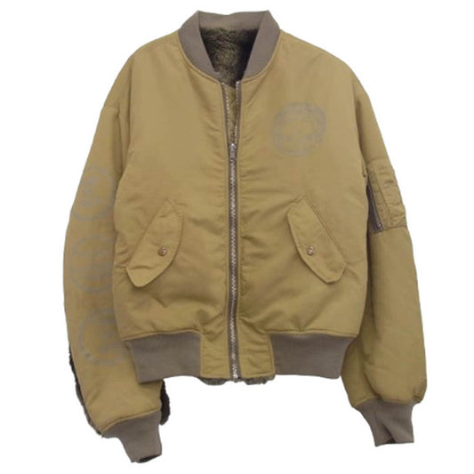 ブラック ウィドー 22SS-JK01 ファー フライト ミリタリー ジャケット カーキ系 XL【中古】