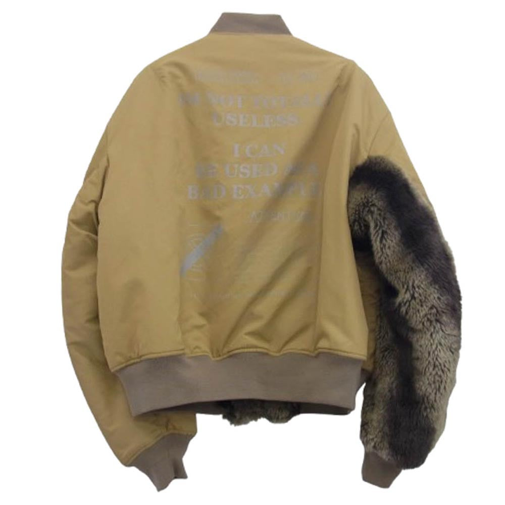 ブラック ウィドー 22SS-JK01 ファー フライト ミリタリー ジャケット カーキ系 XL【中古】