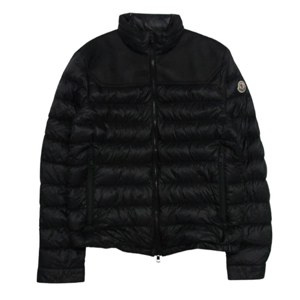 MONCLER モンクレール H10911A00108　53279 TOCQUET ムートン 切替 ダウン ジャケット ブラック系 2【中古】