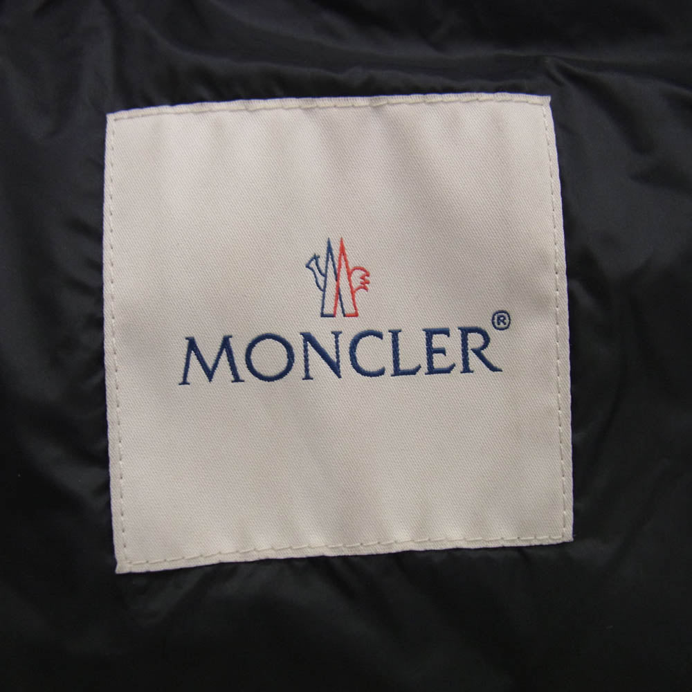 MONCLER モンクレール H10911A00108　53279 TOCQUET ムートン 切替 ダウン ジャケット ブラック系 2【中古】