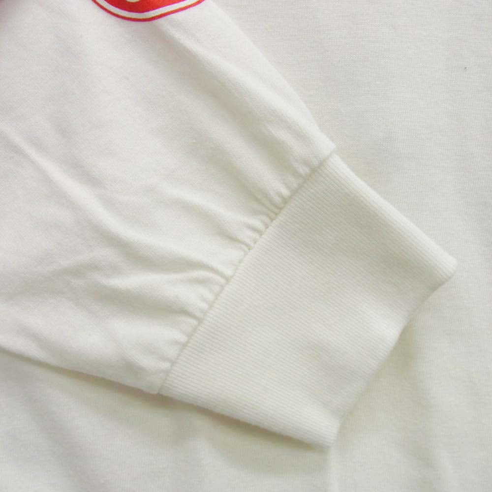 Supreme シュプリーム 25SS SpongeBob Castelli Racing L/S Tee スポンジ ボブ カステッリ レーシング L/S Tシャツ ホワイト系 S【中古】