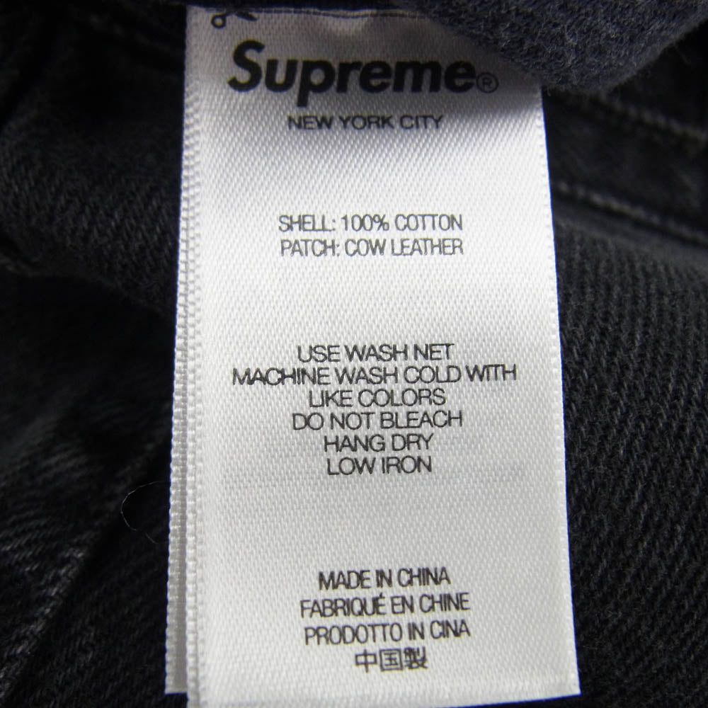 Supreme シュプリーム 25SS Denim Trucker Jacket Black デニム トラッカー ジャケット ブラック系 S【中古】