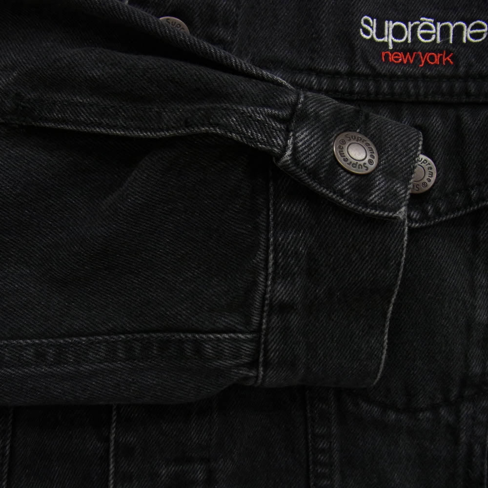 Supreme シュプリーム 25SS Denim Trucker Jacket Black デニム トラッカー ジャケット ブラック系 S【中古】
