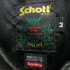 Supreme シュプリーム 23AW x Schott ショット Leather Car Coat レザー カーコート レザージャケット ブラック系 M【中古】