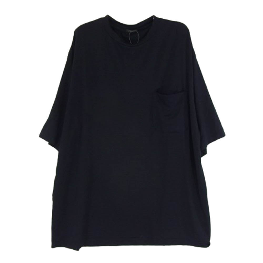 COMOLI コモリ 23SS X01-05013 サマーウール 天竺 半袖 クルー Tシャツ ネイビー系 3【中古】