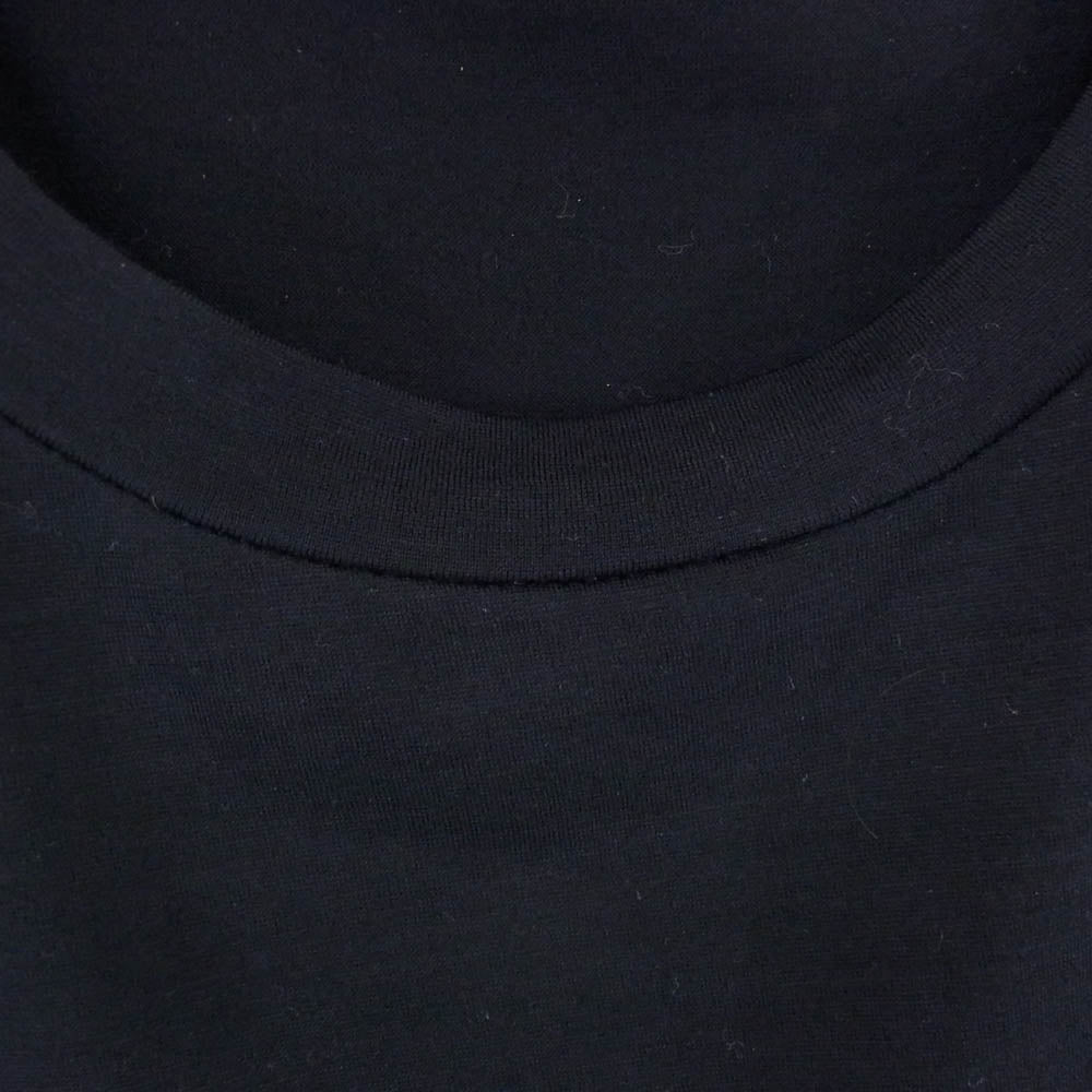 COMOLI コモリ 22AW W03-05006 サマーウール長袖クルーTシャツ ブラック系 L【中古】