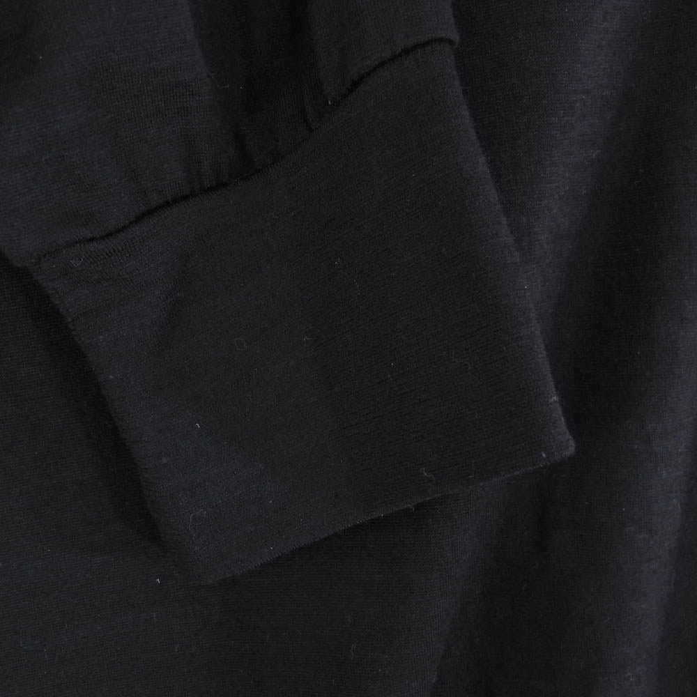 COMOLI コモリ 22AW W03-05006 サマーウール長袖クルーTシャツ ブラック系 L【中古】