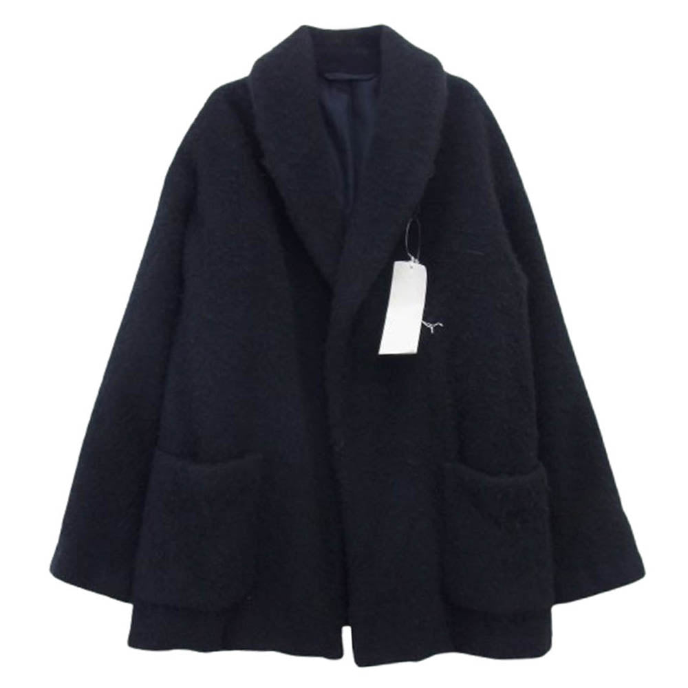 COMOLI コモリ 19AW Q03-04001 カシミヤショールカラーコート ネイビー系 2【中古】