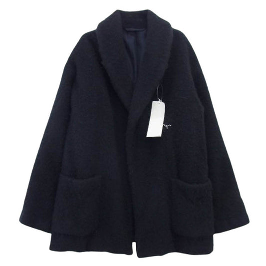 COMOLI コモリ 19AW Q03-04001 カシミヤショールカラーコート ネイビー系 2【中古】