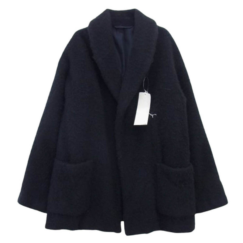 COMOLI コモリ 19AW Q03-04001 カシミヤショールカラーコート ネイビー系 2【中古】