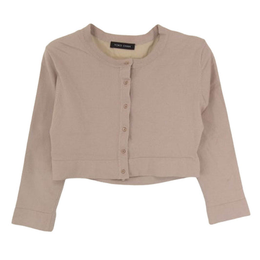 YOKO CHAN ヨーコチャン YCSN-317-036 シルク 長袖 カーディガン ピンク ピンク系【中古】