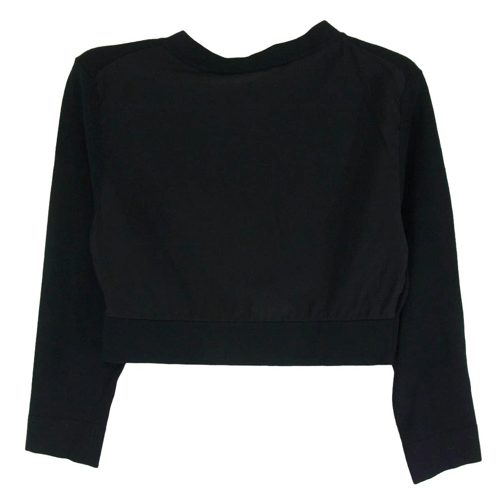 YOKO CHAN ヨーコチャン YCN-116-036 シルク 長袖 カーディガン ブラック系 36【中古】