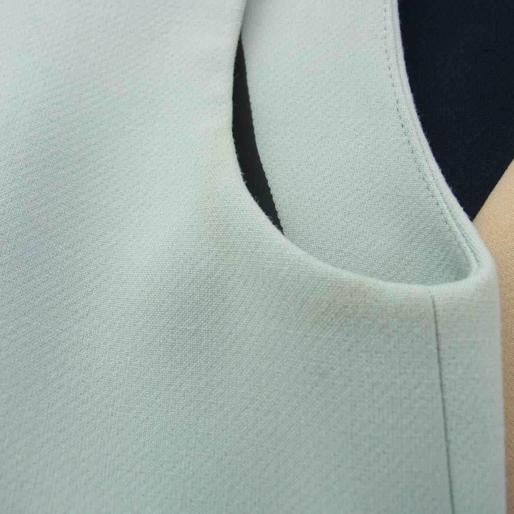 YOKO CHAN ヨーコチャン YCD-51-304 ノースリーブ ワンピース ドレス ライトブルー系 マルチカラー系 36【中古】