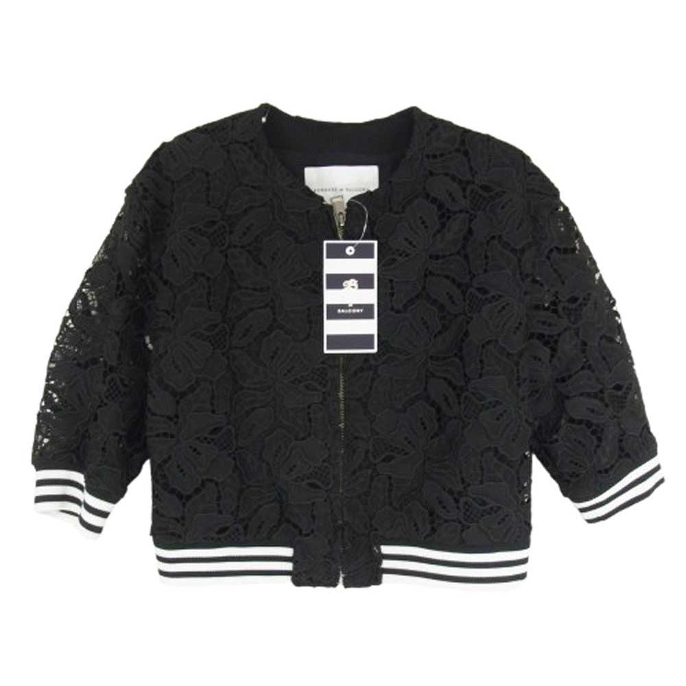 ボーダーズアットバルコニー BD1811-3B-20 LACE BLOUSON レース ブルゾン ジャケット ブラック系 36【中古】