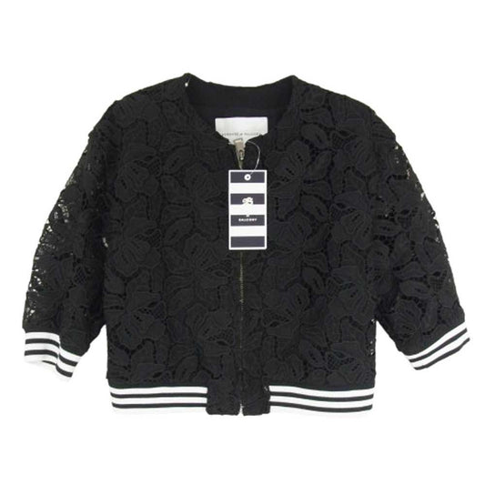 ボーダーズアットバルコニー BD1811-3B-20 LACE BLOUSON レース ブルゾン ジャケット ブラック系 36【中古】