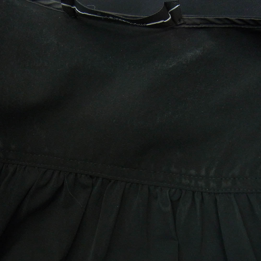 YOKO CHAN ヨーコチャン YCD-221-768 Side Ruffle Dress サイドフリル ロングシャツ ノースリーブ ワンピース ブラック系 36【中古】