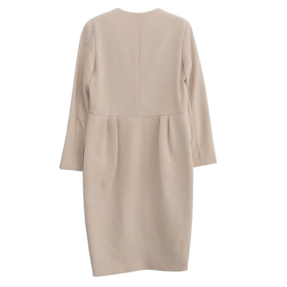 YOKO CHAN ヨーコチャン パール ペタル コート ジャケット ベージュ系 36【中古】