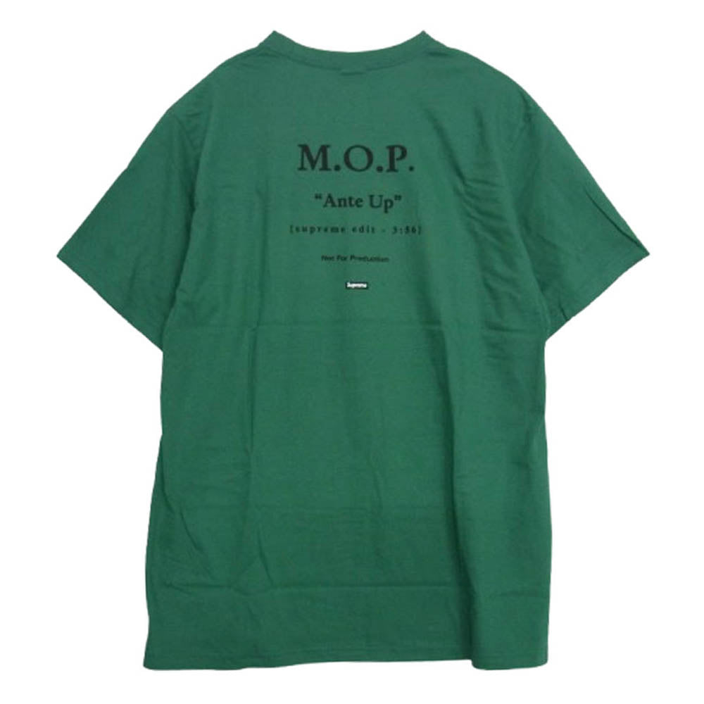 Supreme シュプリーム 24AW M.O.P. Tee ロゴプリント Tシャツ 半袖カットソー グリーン系 L【新古品】【未使用】【中古】