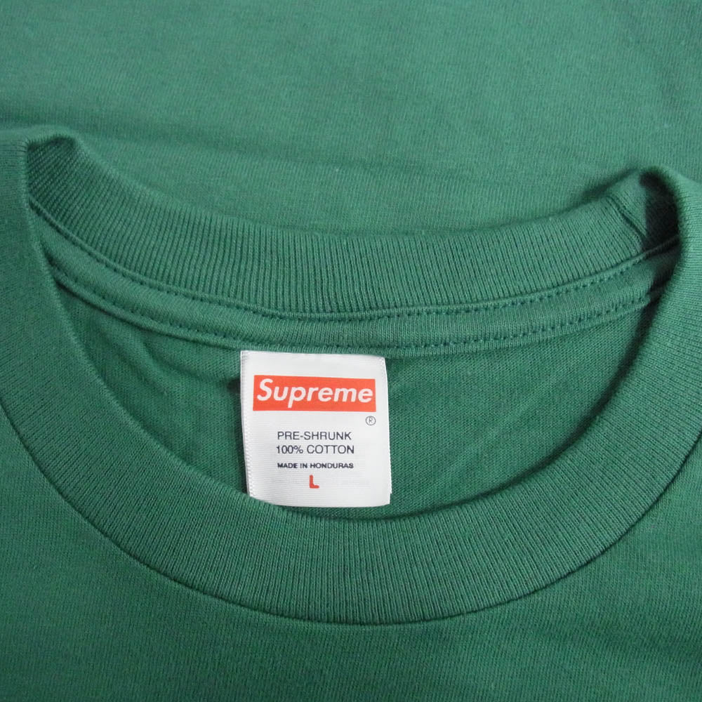 Supreme シュプリーム 24AW M.O.P. Tee ロゴプリント Tシャツ 半袖カットソー グリーン系 L【新古品】【未使用】【中古】