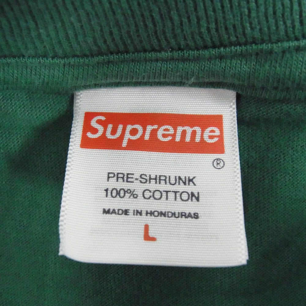 Supreme シュプリーム 24AW M.O.P. Tee ロゴプリント Tシャツ 半袖カットソー グリーン系 L【新古品】【未使用】【中古】