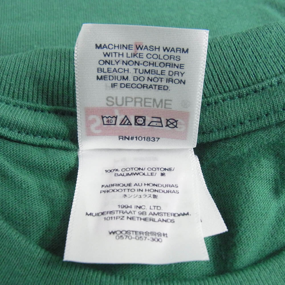 Supreme シュプリーム 24AW M.O.P. Tee ロゴプリント Tシャツ 半袖カットソー グリーン系 L【新古品】【未使用】【中古】